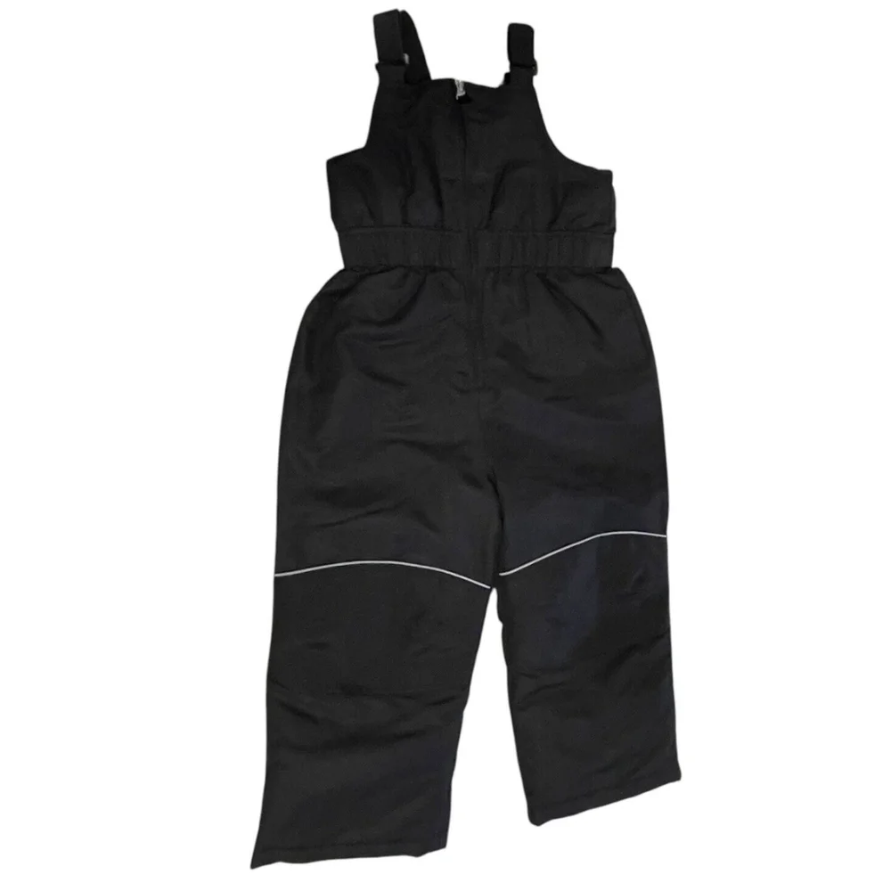 Wonder Nation Ski‎ Bib Kids Size 4T Black Insulated Suspenders Snow Sledding EUC